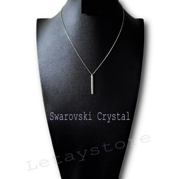 ADORNIA Jewelry - NWT Gorgeous Adornia Swarovski Crystal Sterling Silver Drop Necklace